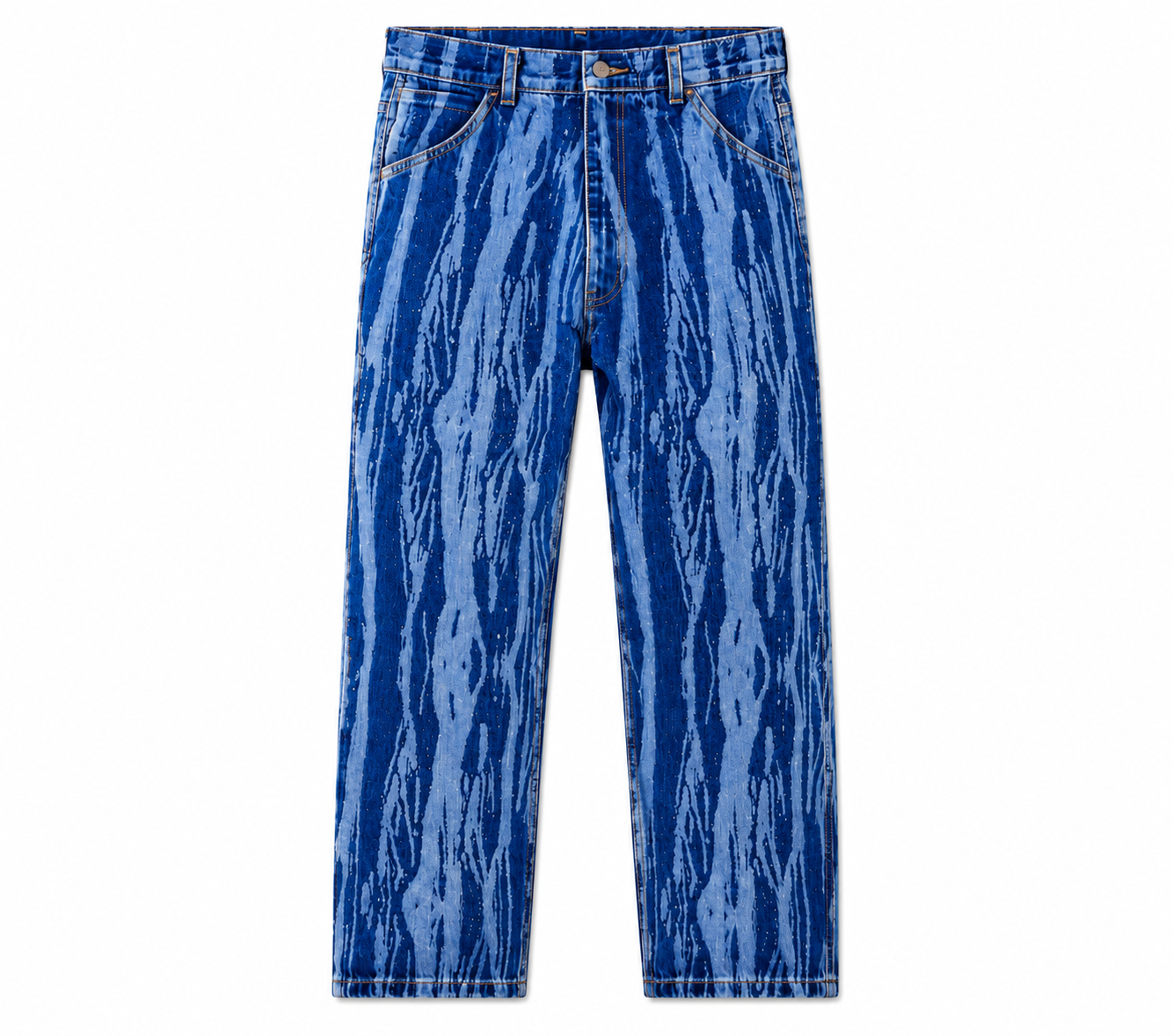 Levi's Men's Skate Carpenter Baggy Jeans Blue Abstract Wash Relaxed Fit New