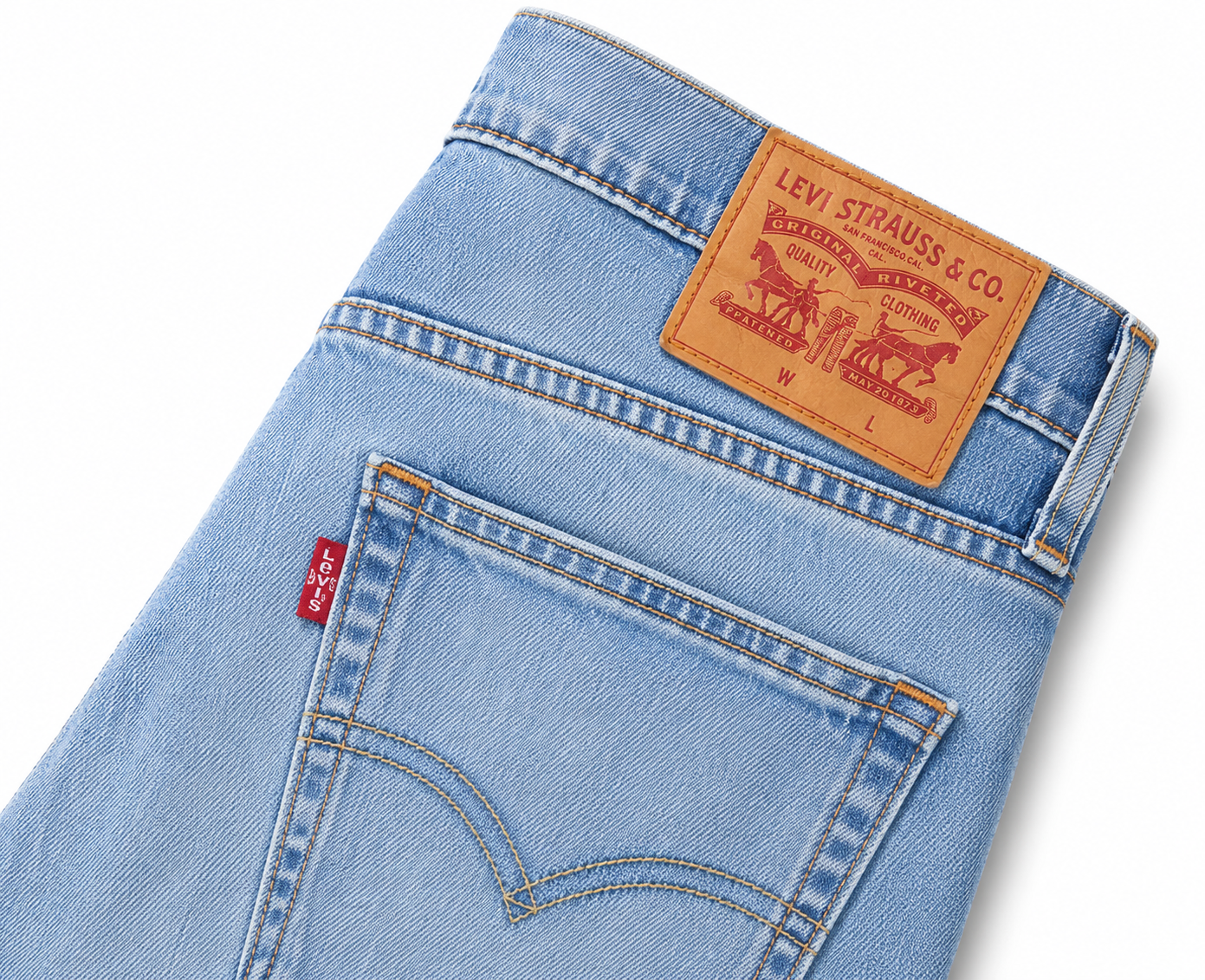 Levi's 502™ Taper Performance Cool Men's Jeans Light Wash Stretch Denim Casual Pants