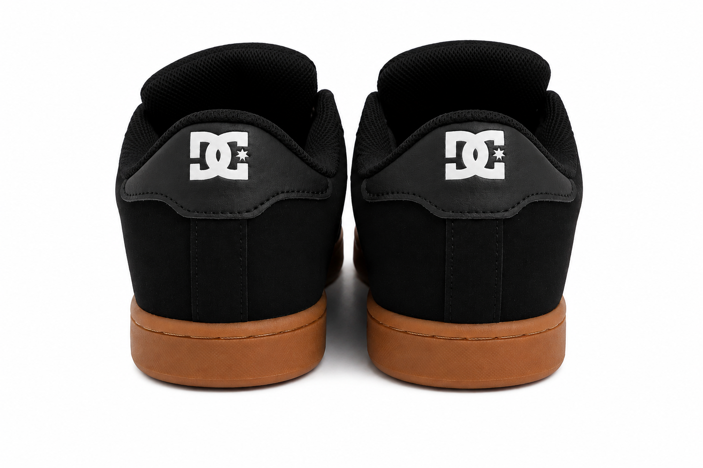 DC Striker 2 XL Men's Black/Gum Leather Low Top Lace Up Sneakers Different Sizes