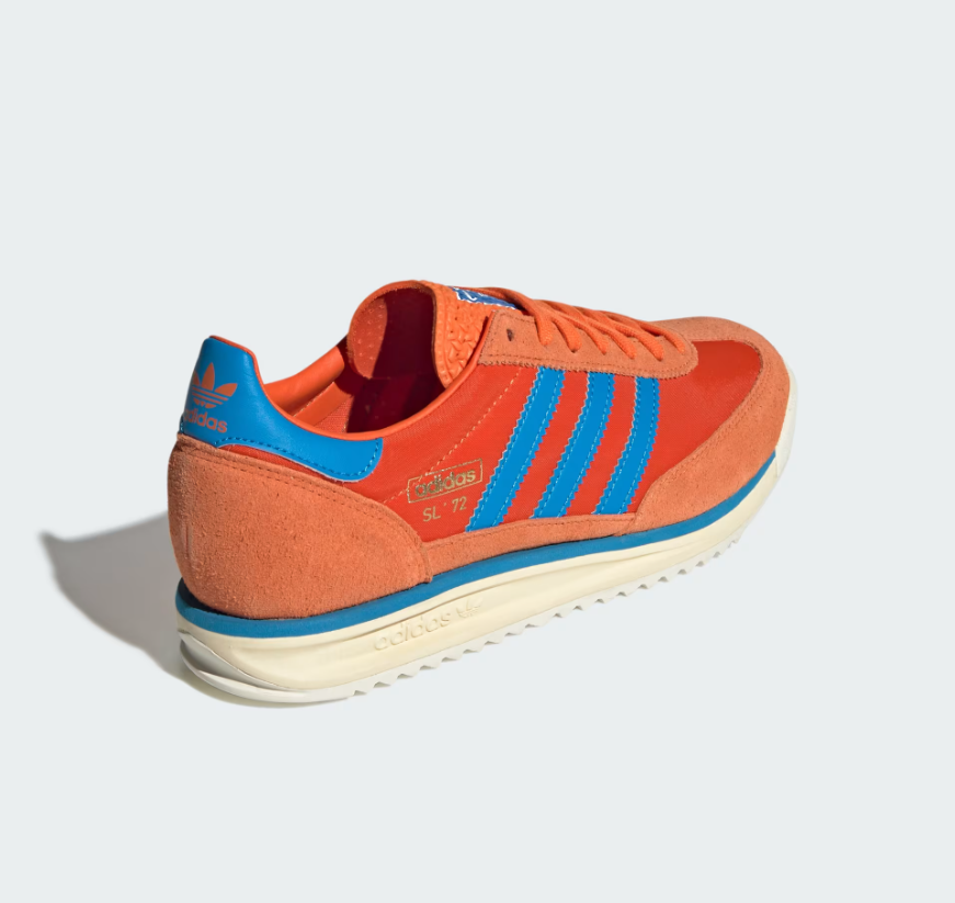 ADIDAS SL 72 RS Men’s Sneakers Collegiate Orange Bright Blue Retro Running Shoes