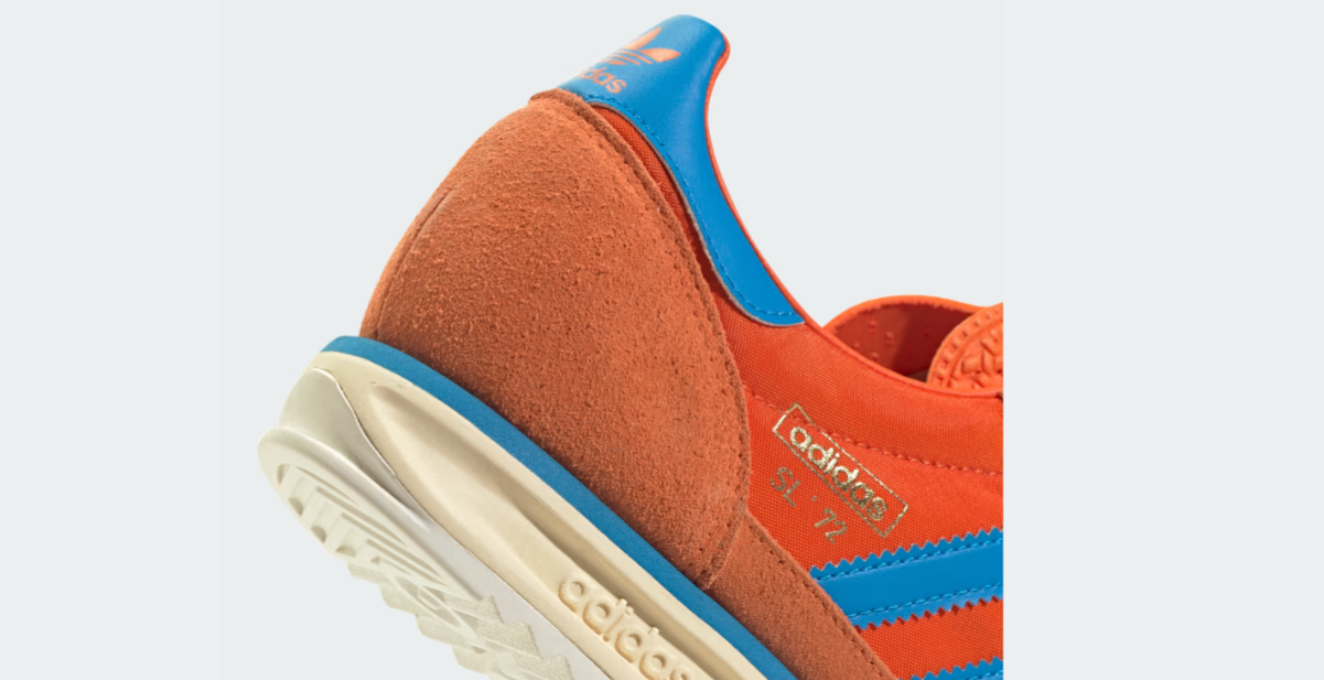 ADIDAS SL 72 RS Men’s Sneakers Collegiate Orange Bright Blue Retro Running Shoes